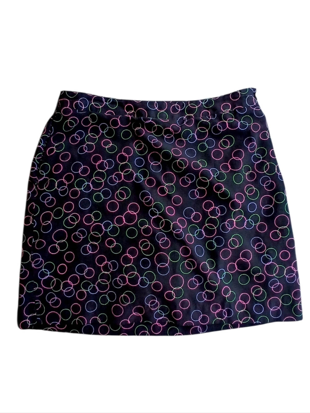 EP Pro Black Skort with Neon Circle Print Size 8